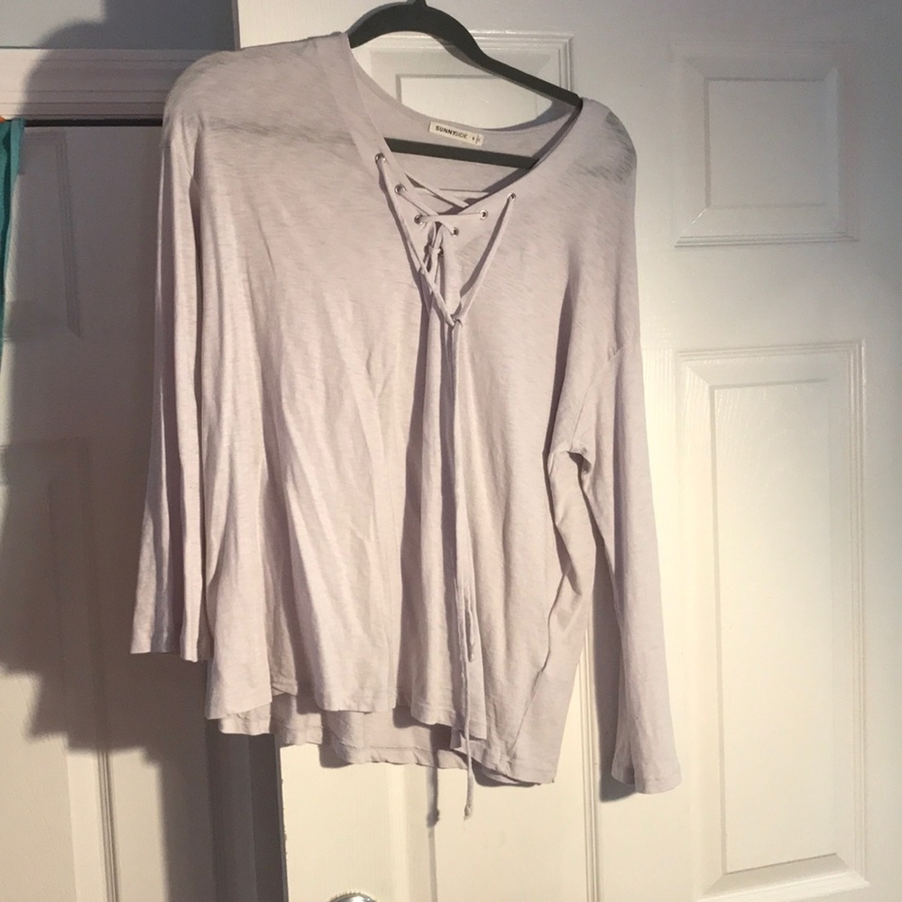 light purple long sleeve